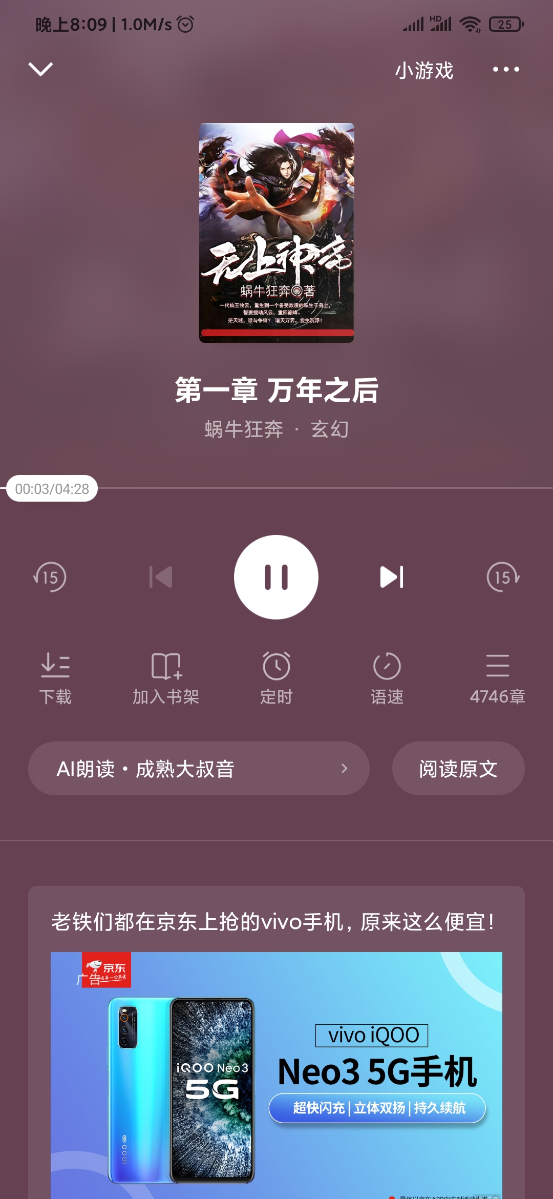 番茄免費(fèi)小說播放頁